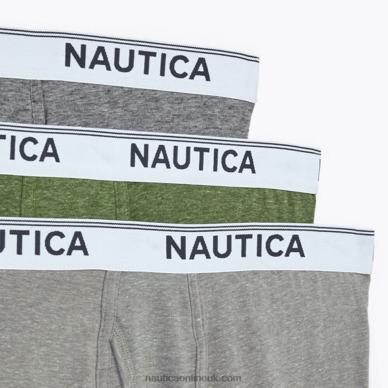 Nautica Stretch Performance Boxer Briefs 3-Pack L6J4L605 Green Apple Men