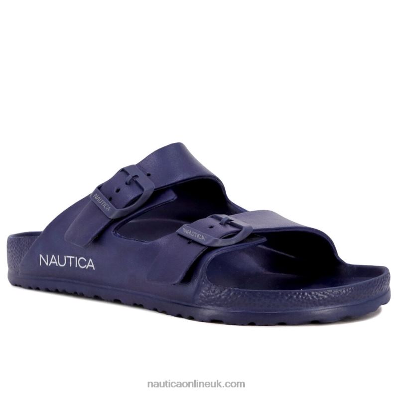 Nautica Buckle Slide Sandal L6J4L587 Ice Blue Men