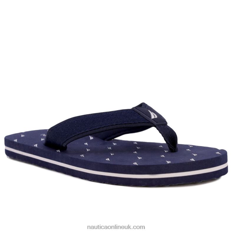 Nautica J-Class Embellished Thong Sandals L6J4L996 Navy Men