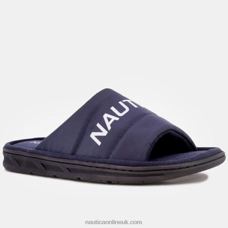 Nautica Logo Embossed Slide Sandal L6J4L682 Ice Blue Men
