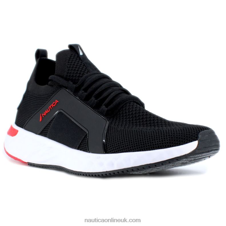 Nautica Logo Mesh Sneaker L6J4L243 Black Men