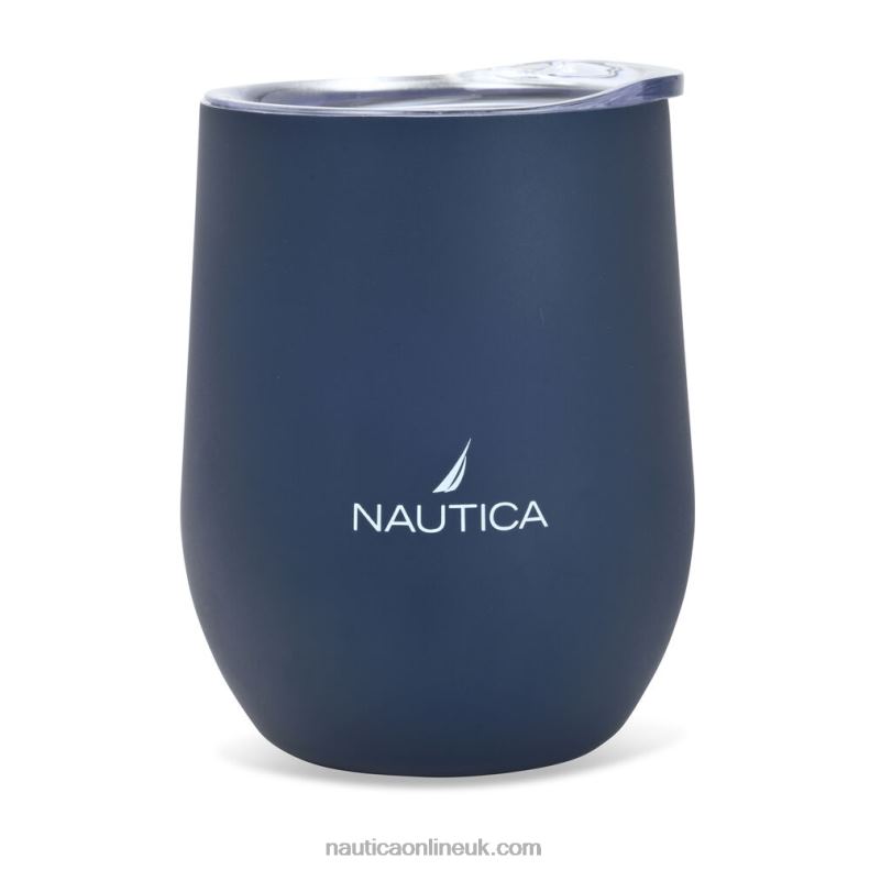 Nautica J-Class Logo Double-Walled Stainless Steel Tumbler L6J4L242 Navy Women