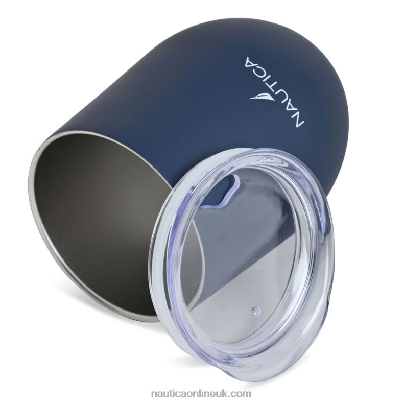 Nautica J-Class Logo Double-Walled Stainless Steel Tumbler L6J4L242 Navy Women