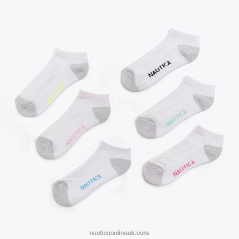 Nautica Athletic Low Cut Socks 6-Pack L6J4L797 Multi Women