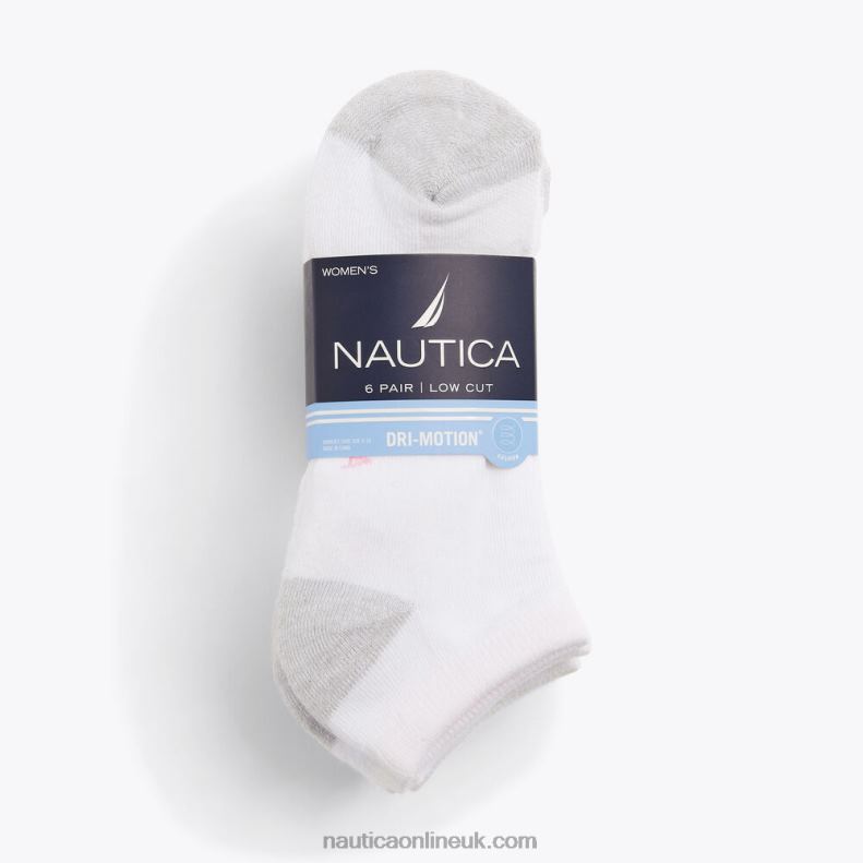 Nautica Athletic Low Cut Socks 6-Pack L6J4L797 Multi Women
