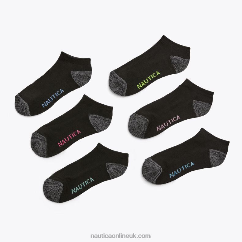 Nautica Athletic Low Cut Socks 6-Pack L6J4L815 Multi Women