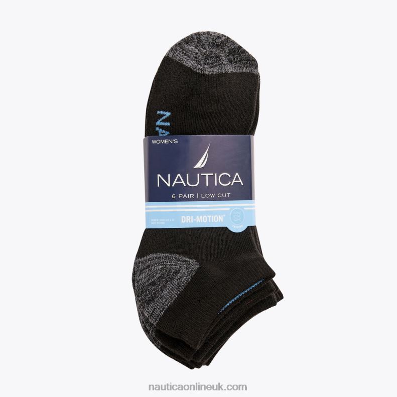 Nautica Athletic Low Cut Socks 6-Pack L6J4L815 Multi Women