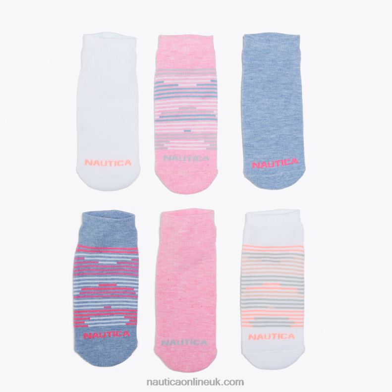Nautica Athletic Low-Cut Socks Gift Box 6-Pack L6J4L898 Multi Women
