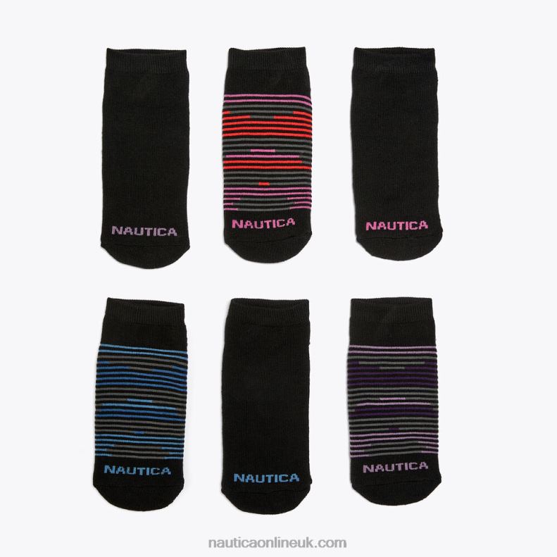 Nautica Athletic Low-Cut Socks Gift Box 6-Pack L6J4L949 Multi Women