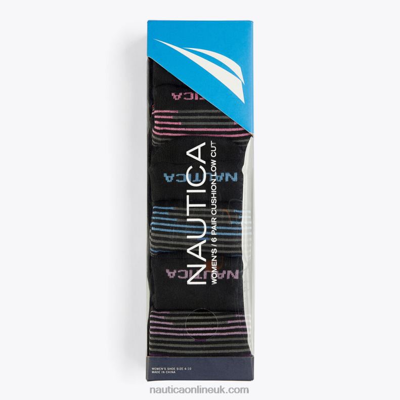 Nautica Athletic Low-Cut Socks Gift Box 6-Pack L6J4L949 Multi Women