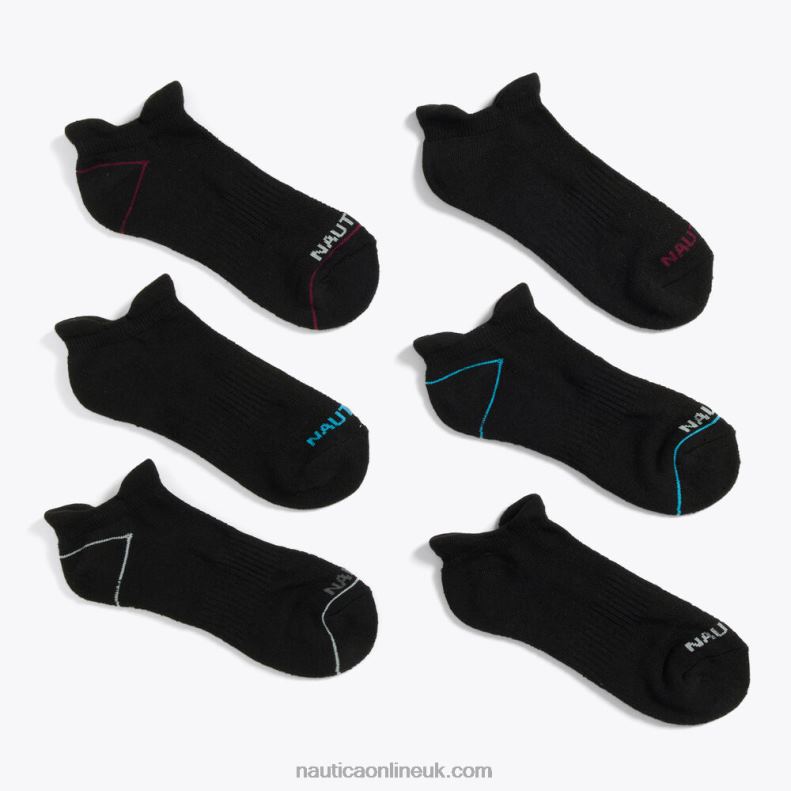 Nautica Athletic Tab Low-Cut Socks 6-Pack L6J4L825 Multi Women