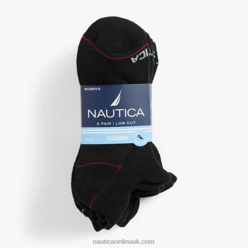 Nautica Athletic Tab Low-Cut Socks 6-Pack L6J4L825 Multi Women