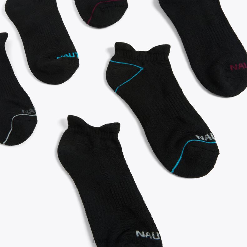 Nautica Athletic Tab Low-Cut Socks 6-Pack L6J4L825 Multi Women