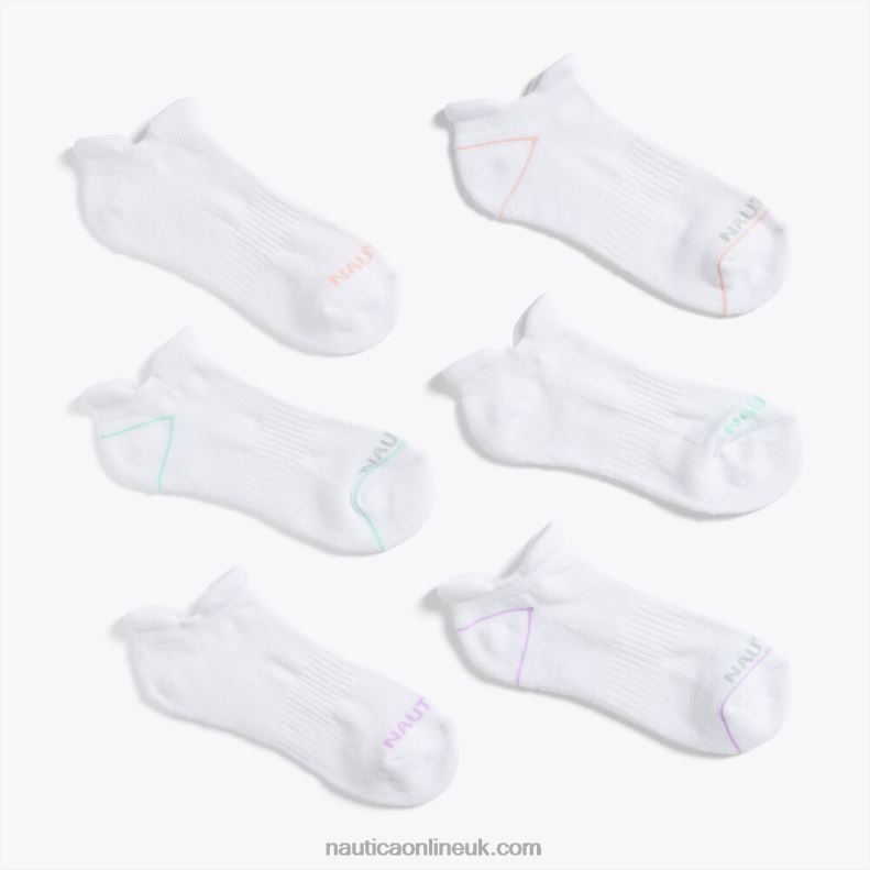 Nautica Athletic Tab Low-Cut Socks 6-Pack L6J4L861 Multi Women
