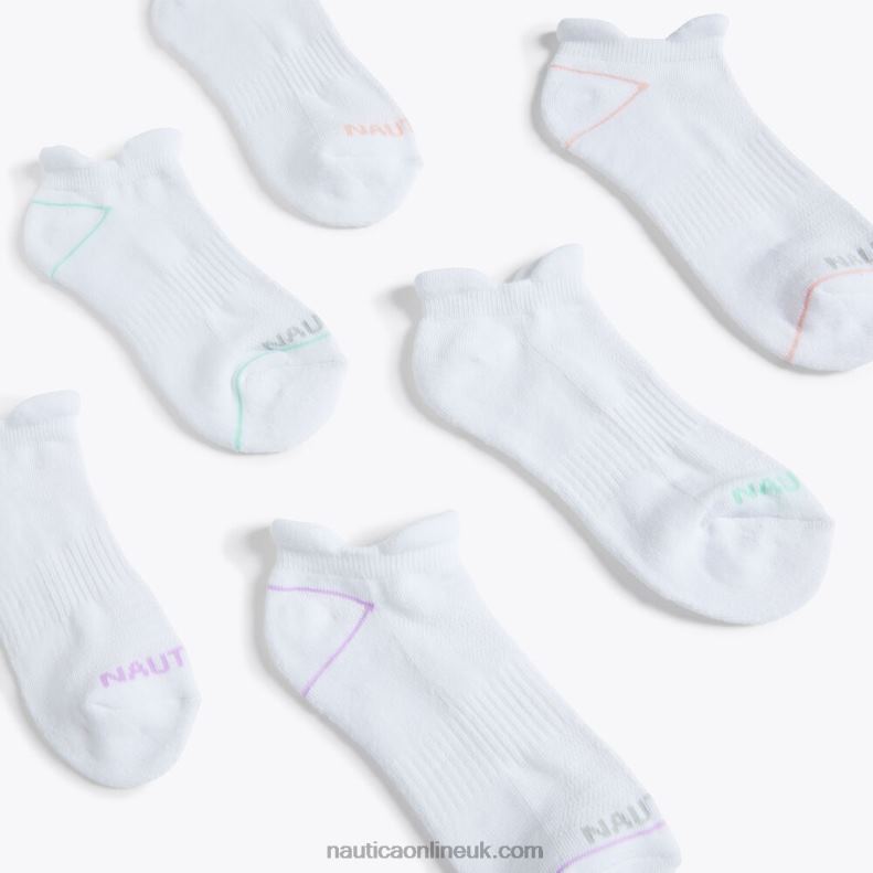 Nautica Athletic Tab Low-Cut Socks 6-Pack L6J4L861 Multi Women