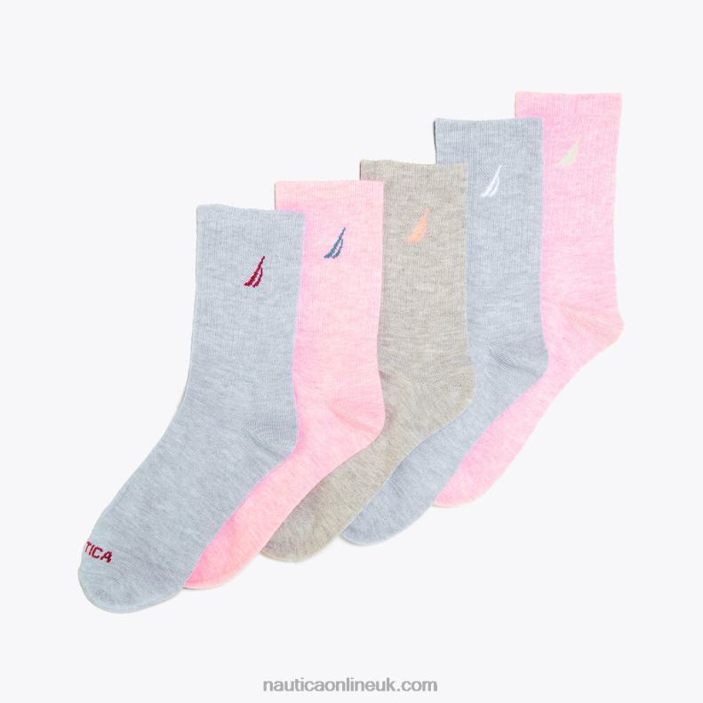 Nautica Crew Socks 5-Pack L6J4L816 Multi Women