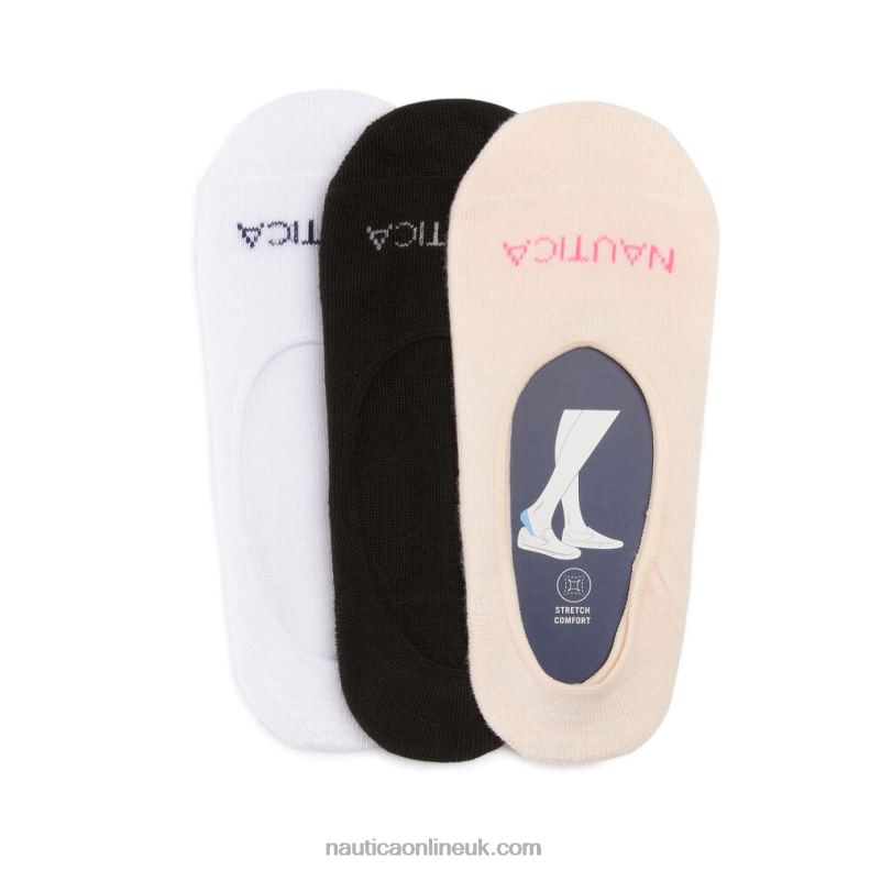 Nautica Cuff Liner Socks 3-Pack L6J4L829 Multi Women