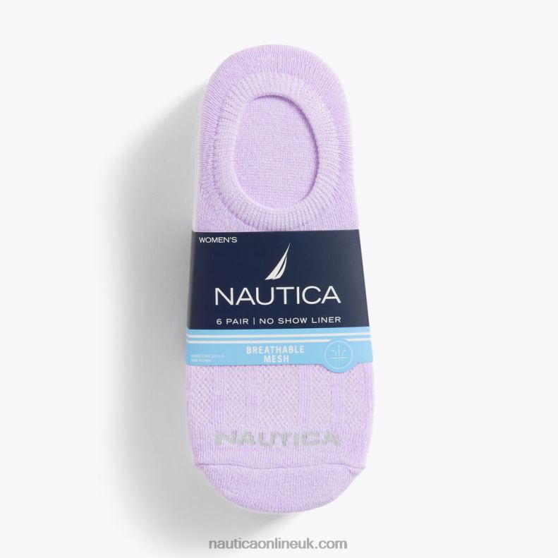 Nautica Cuff Liner Socks 6-Pack L6J4L792 Multi Women