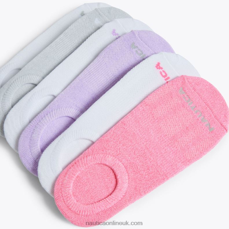 Nautica Cuff Liner Socks 6-Pack L6J4L792 Multi Women
