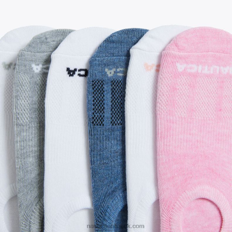 Nautica Cuff Liner Socks 6-Pack L6J4L805 Multi Women