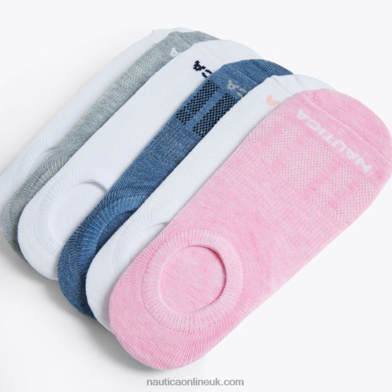Nautica Cuff Liner Socks 6-Pack L6J4L805 Multi Women
