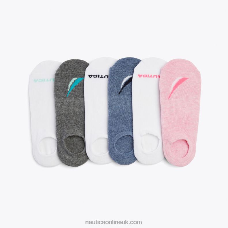 Nautica Cuff Liner Socks 6-Pack L6J4L813 Multi Women