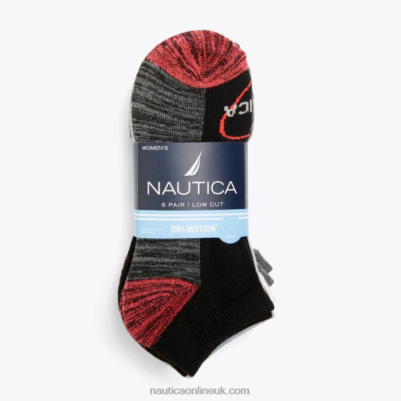 Nautica Heart Low-Cut Socks 6-Pack L6J4L843 Multi Women