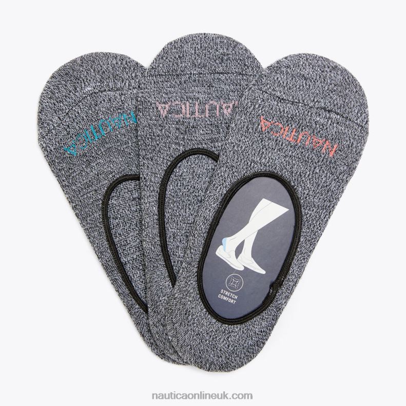 Nautica Microfiber Liner Socks 3-Pack L6J4L876 Multi Women