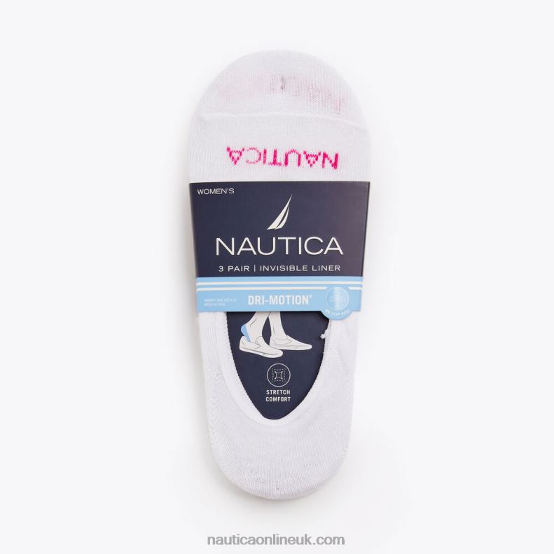 Nautica Stretch Liner Socks 3-Pack L6J4L799 Multi Women