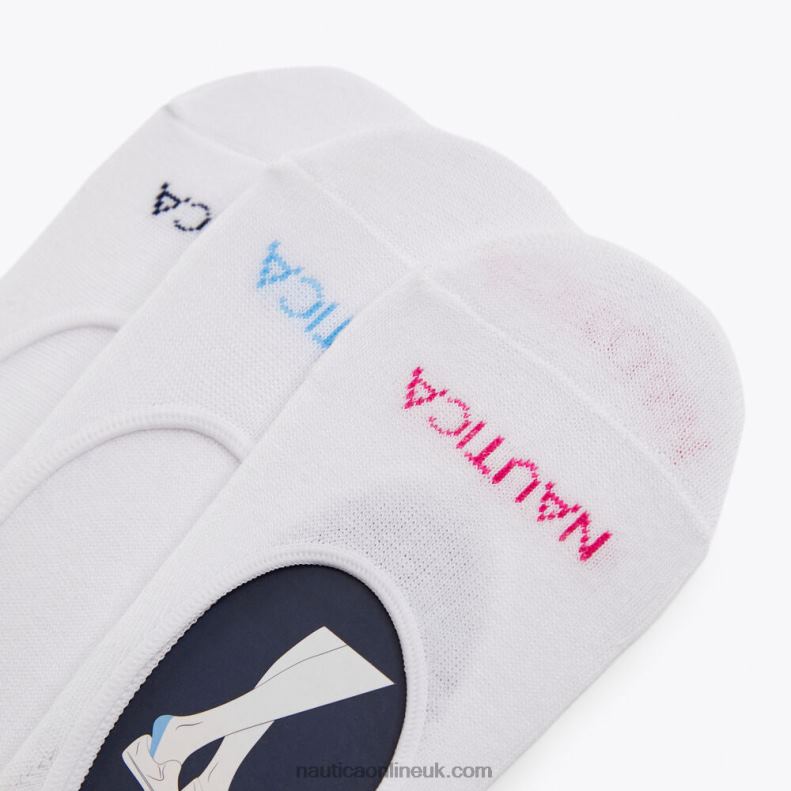 Nautica Stretch Liner Socks 3-Pack L6J4L799 Multi Women