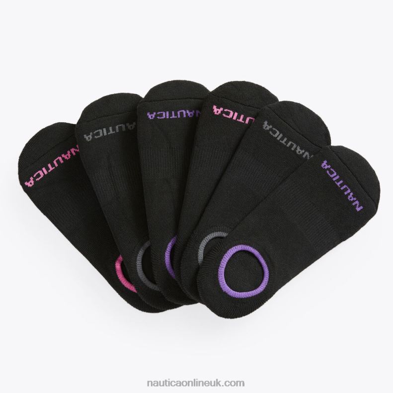 Nautica Stretch Liner Socks 6-Pack L6J4L807 Multi Women