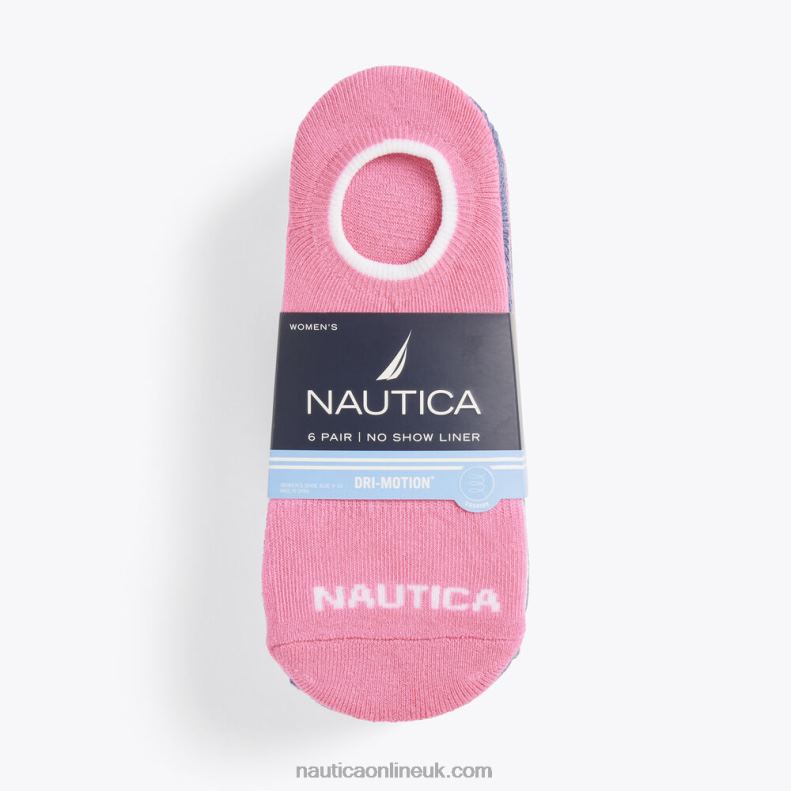 Nautica Stretch Liner Socks 6-Pack L6J4L853 Multi Women