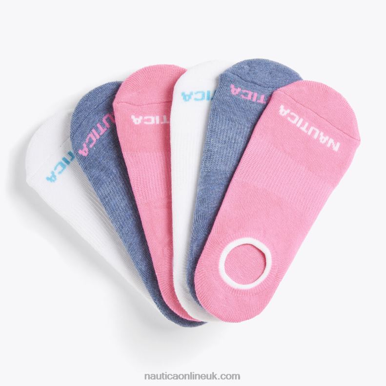 Nautica Stretch Liner Socks 6-Pack L6J4L853 Multi Women