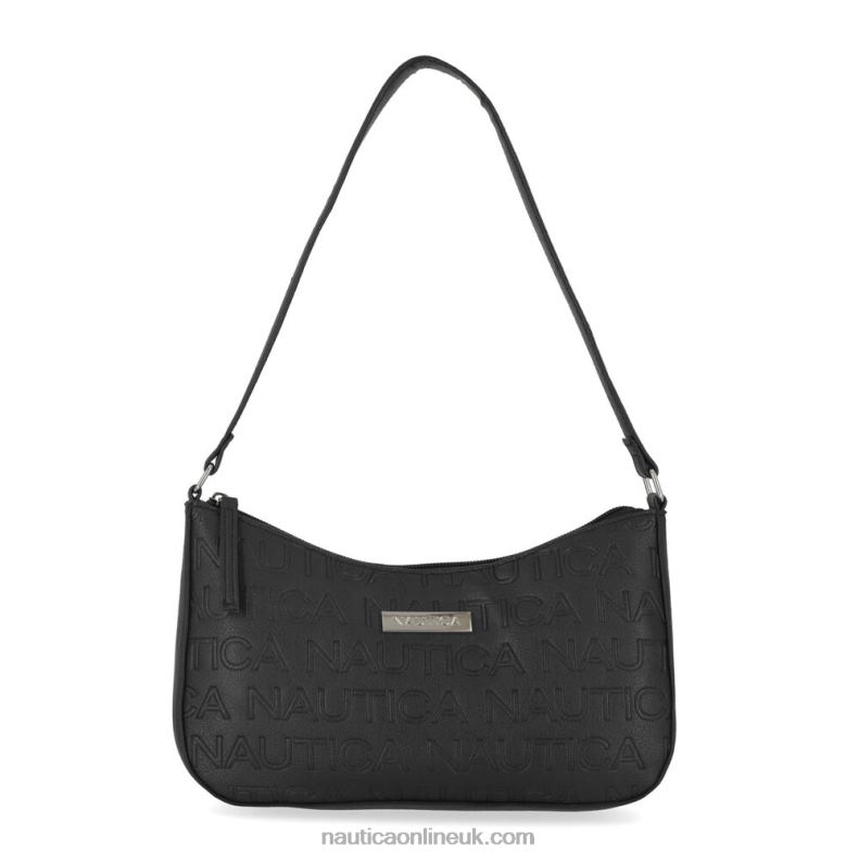 Nautica Delray Baguette Shoulder Bag L6J4L933 Black Women