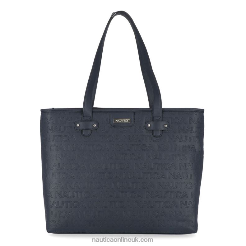 Nautica Delray Tote Bag L6J4L913 Workshirt Blue Women