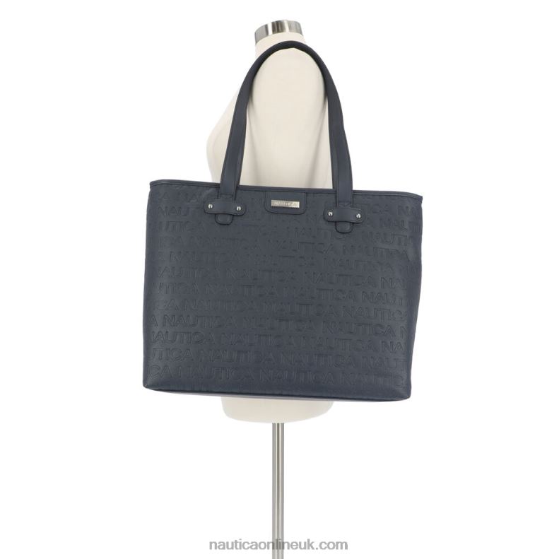 Nautica Delray Tote Bag L6J4L913 Workshirt Blue Women