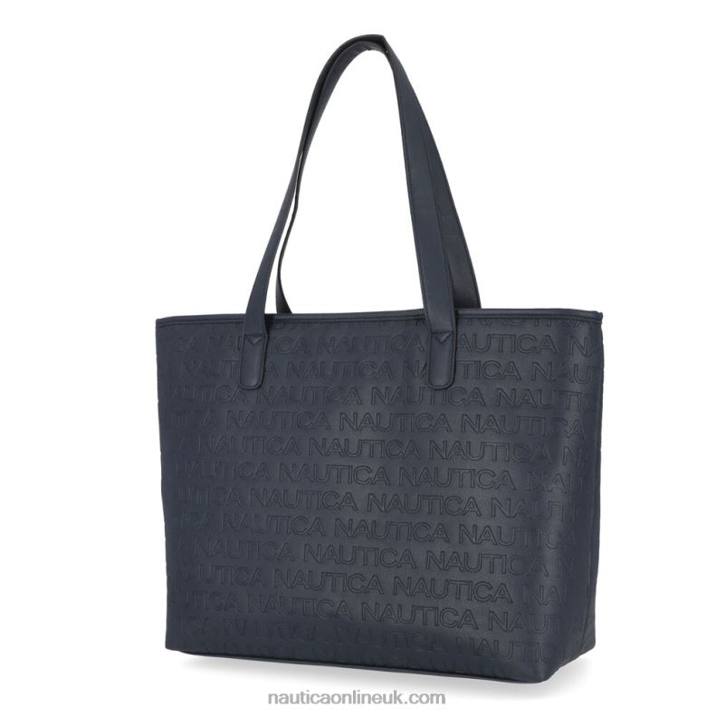 Nautica Delray Tote Bag L6J4L913 Workshirt Blue Women
