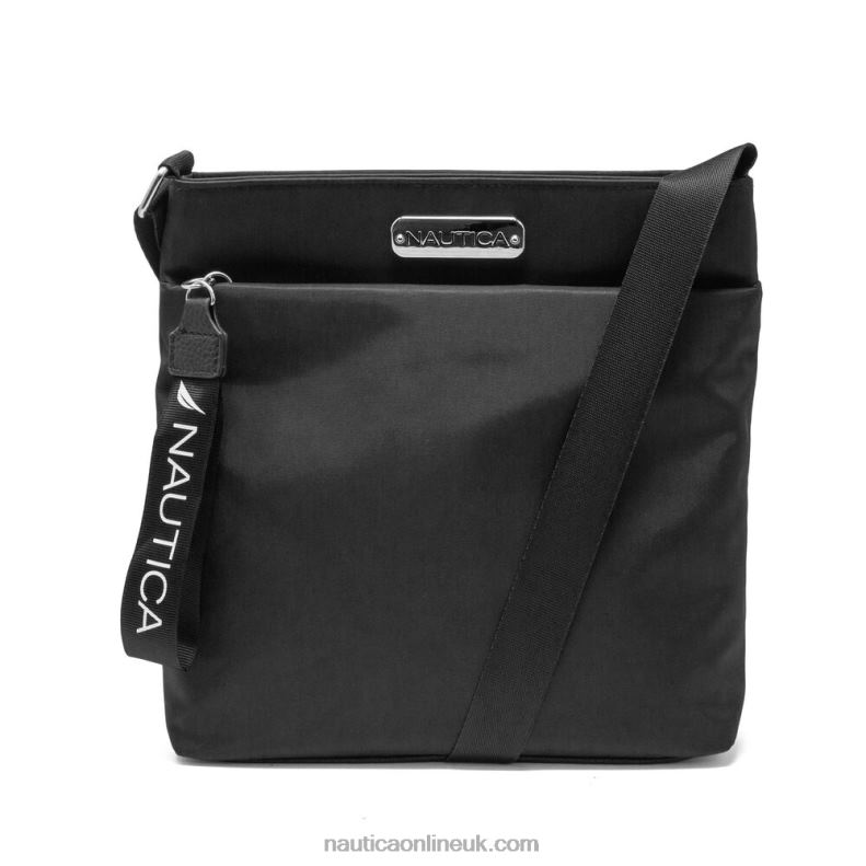 Nautica Diver Canvas Crossbody Bag L6J4L873 True Black Women