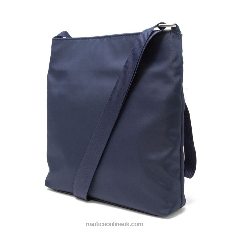 Nautica Diver Canvas Crossbody Bag L6J4L882 Charcoal Blue Heather Women
