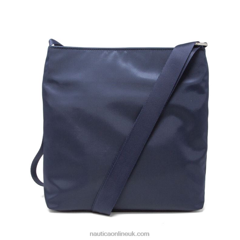 Nautica Diver Canvas Crossbody Bag L6J4L882 Charcoal Blue Heather Women