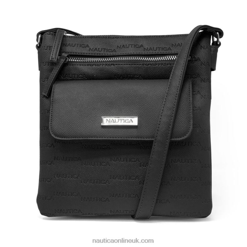 Nautica Key Largo Canvas Crossbody Bag L6J4L831 True Black Women