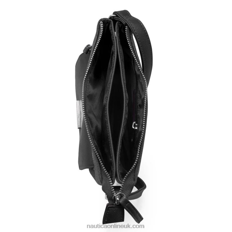 Nautica Key Largo Canvas Crossbody Bag L6J4L831 True Black Women