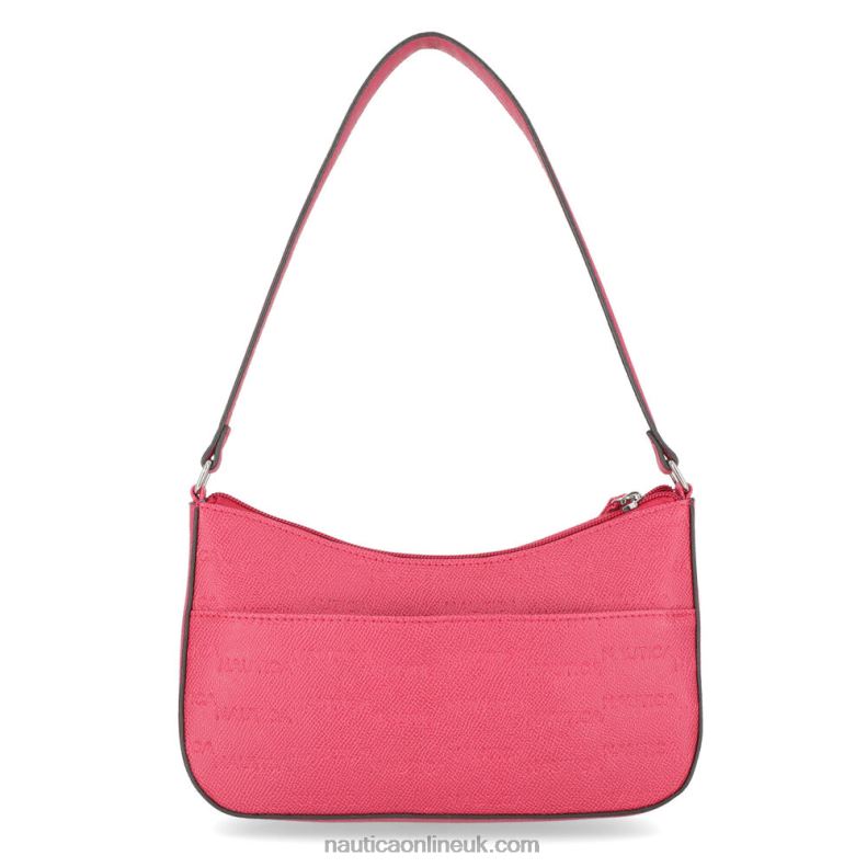 Nautica Printed Baguette Shoulder Bag L6J4L935 Coral Cape Women