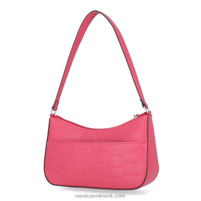 Nautica Printed Baguette Shoulder Bag L6J4L935 Coral Cape Women