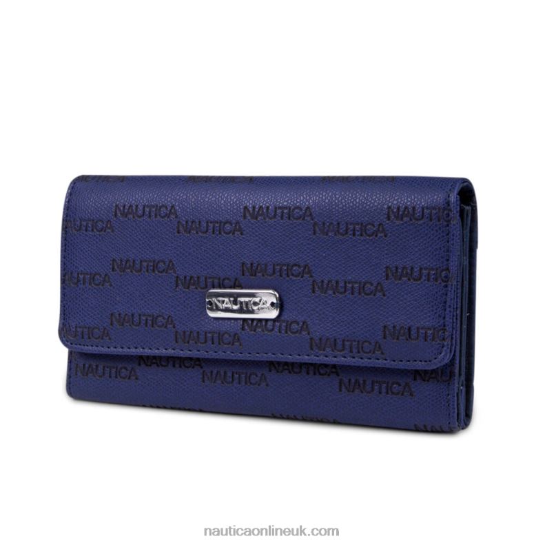 Nautica Money Manager Continental Wallet L6J4L1011 Workshirt Blue Women