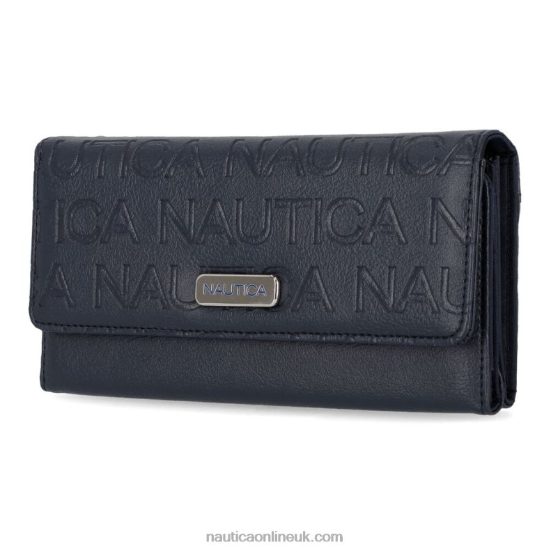 Nautica Money Manager Continental Wallet L6J4L1011 Workshirt Blue Women