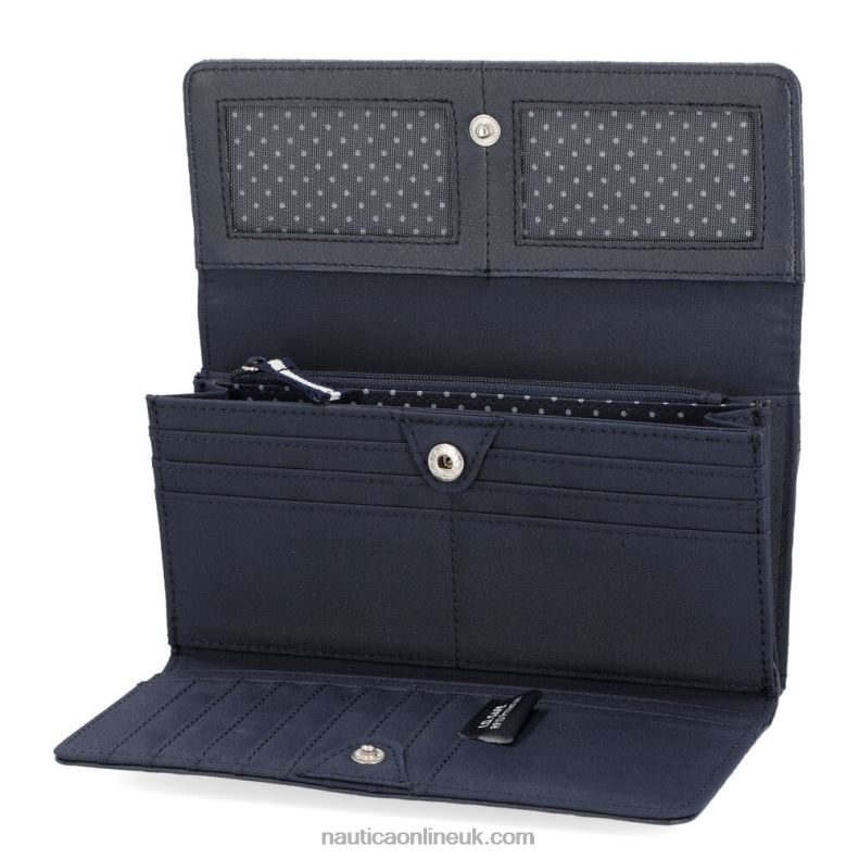 Nautica Money Manager Continental Wallet L6J4L1011 Workshirt Blue Women