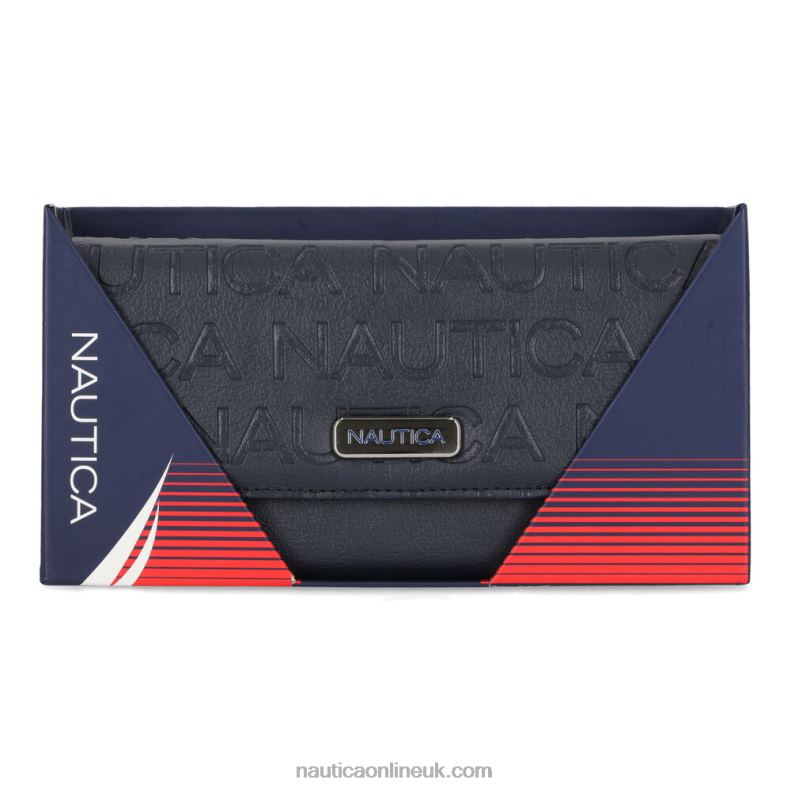 Nautica Money Manager Continental Wallet L6J4L1011 Workshirt Blue Women
