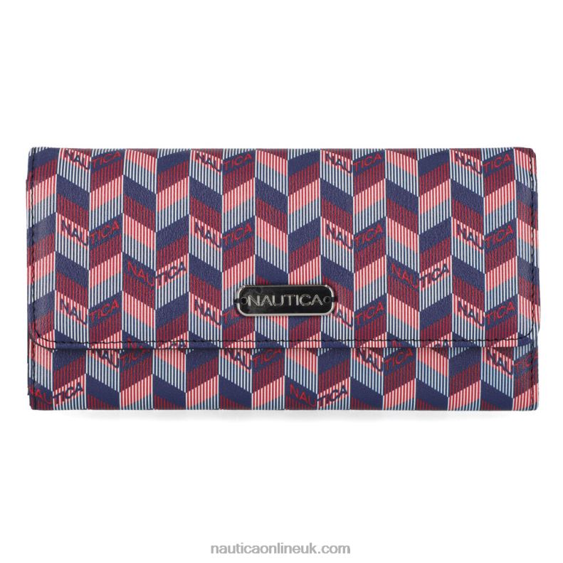 Nautica Money Manager Continental Wallet L6J4L900 Workshirt Blue Women