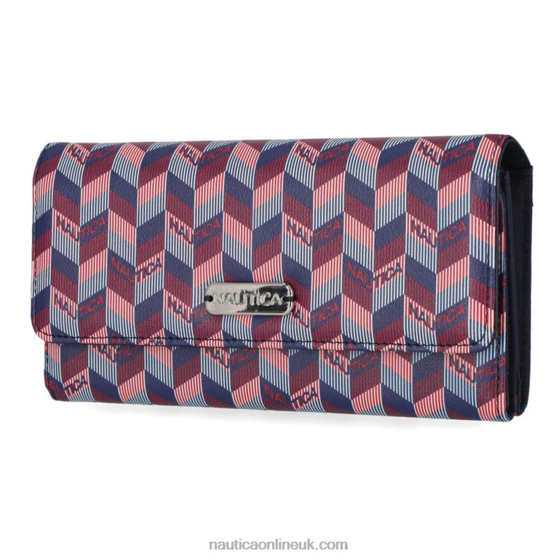 Nautica Money Manager Continental Wallet L6J4L900 Workshirt Blue Women